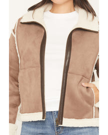 Women's Wildcat Sherpa Lined Faux Suede Jacket